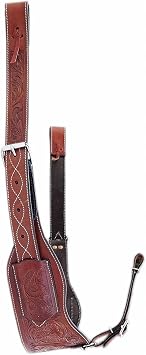 Western Horse Leather Complete Flank Cinch Set Rear Flank Back Cinch Girth Saddle Billets TACK Horse Cinches Color TAN