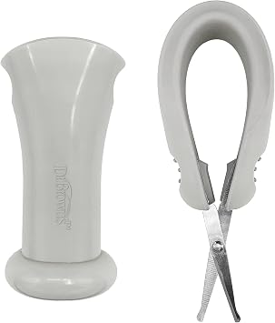 Dr. Brown's Healthy Baby Essentials Kit Pacidose Medicine Dispenser Nail Scissors with Case, Nasal Aspirator, Cradle Cap Brush, Plus Comb, Cold Compression