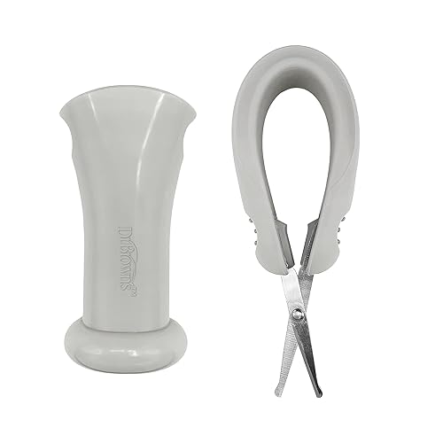 Miniatura 7 de Kit de Esenciales para el Cuidado del Bebé de Dr. Brown, Tijeras para Uñas con Estuche, Aspirador Nasal, Cepillo y Peine para Caspa de Cuna, Libre