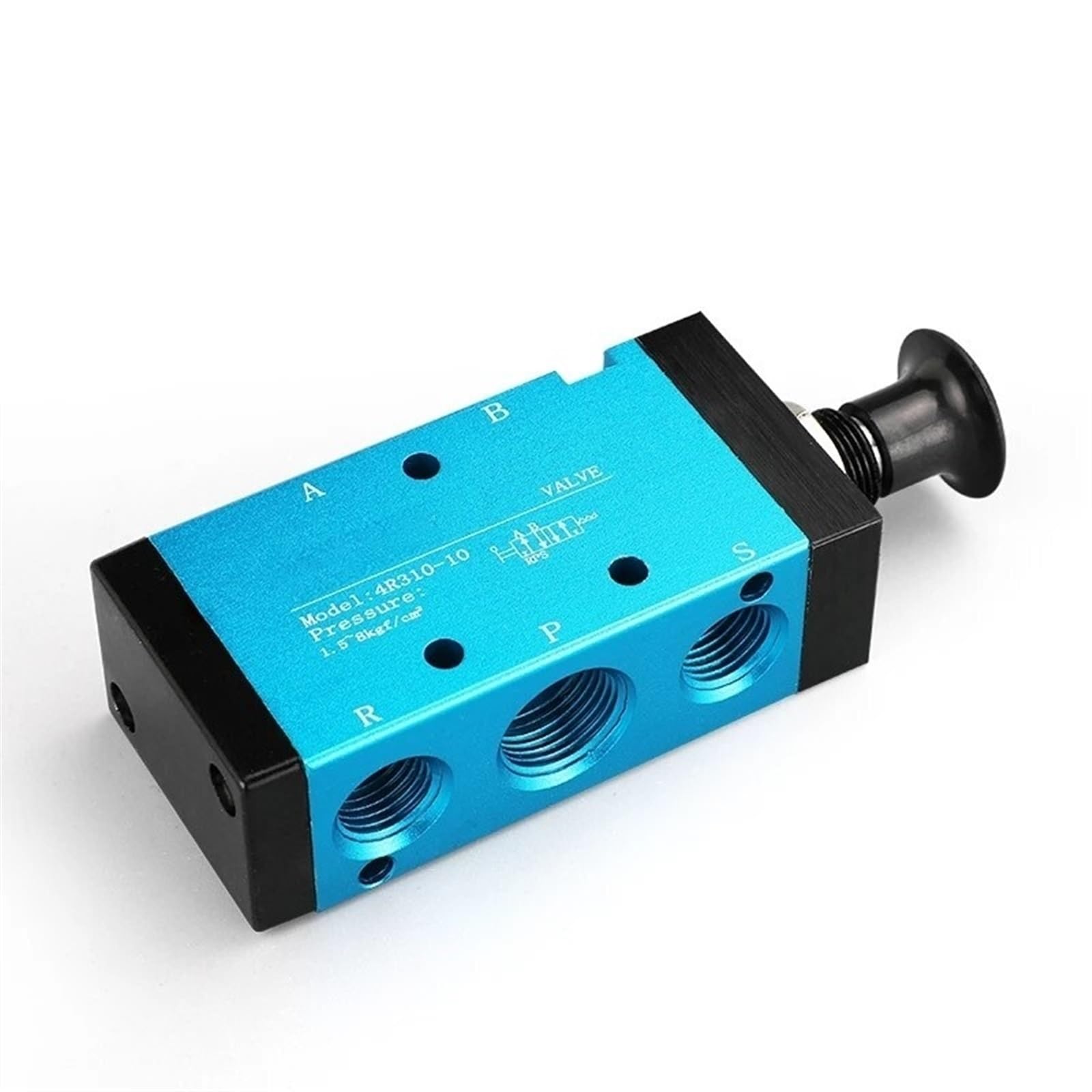 4R210-08 4R310-10 Valvola pneumatica di Controllo a Leva Manuale a 5 Porte 2 Posizioni commutazione Connettore a Spinta Silenziatore(4r210-08,12mm Joint)