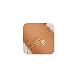 Eaciy Gold Initial Bracelets for Women Girls - 18K Gold Plated Infinity Bracelet Dainty Gold Bracelets for Women Teen Girl Gifts Trendy Stuff Birthday Gifts