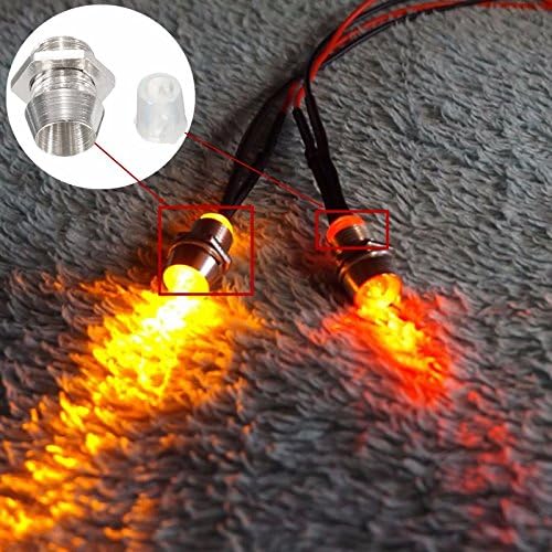 E-outstanding 25-Pack Copper 5mm Light Emitting Diode LED Bezel Holder - Round Lamp Emitting Diode Mount Panel Display Socket Base