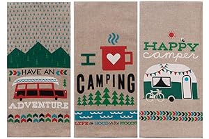 Kay Dee Designs Camping Adventures Chambray Tea Towel Set: Your Rustic Kitchen...