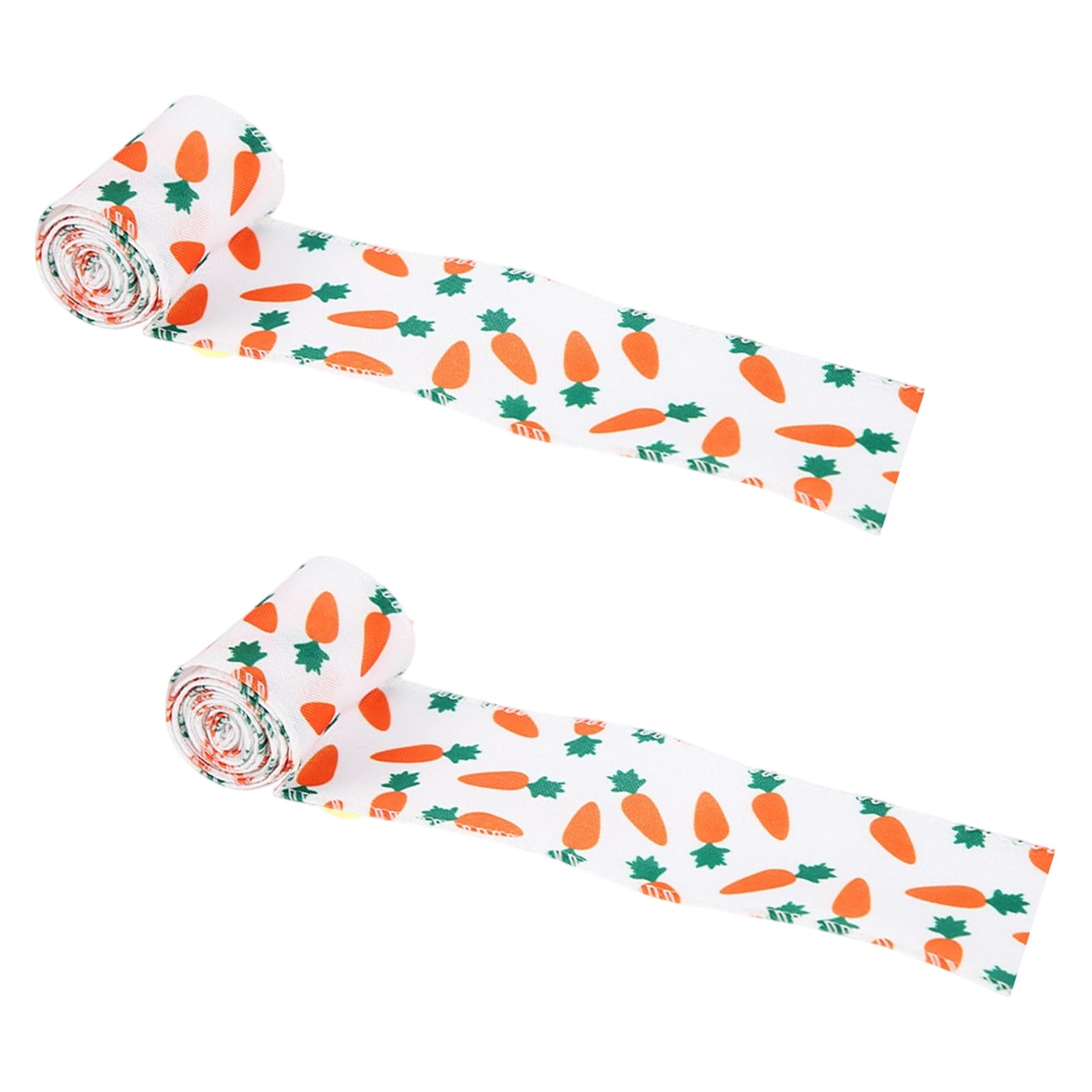 Carotoe Carrot Of 2 Polyester Ribbons Easter Decoration Festival Decorating Supplies For Holiday Party Decors And Practical Easter Ribbon