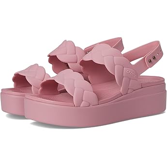 Crocs Women's Brooklyn Woven Upper Lw Wedge Sandals