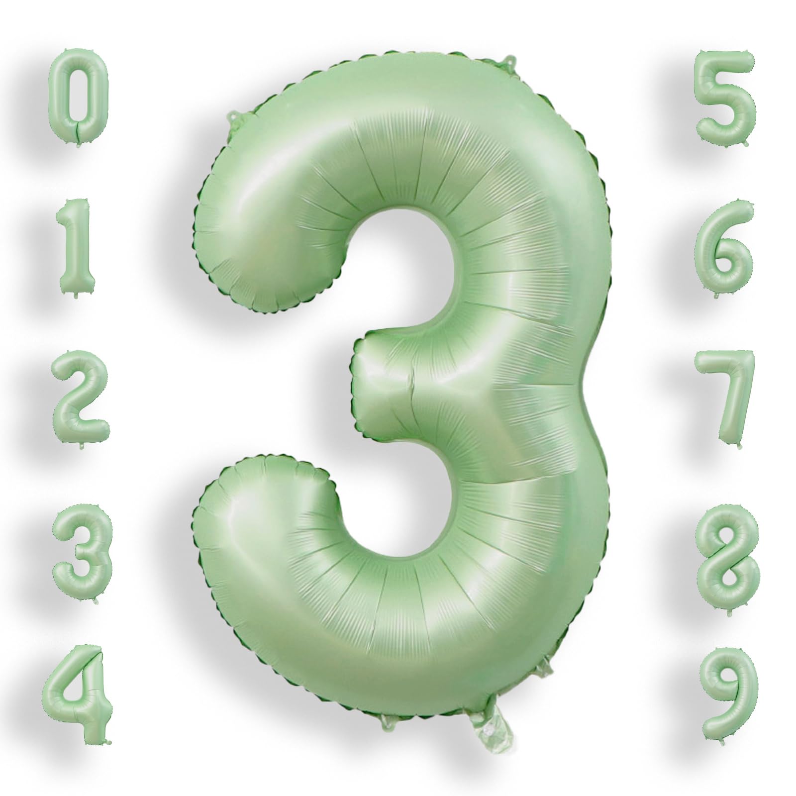 AULE 40 Inch Big Black 0 Balloon Number Large Foil Helium Number Balloons 0-9 Jumbo Giant Happy 0th Birthday Party Decorations for Boy or Girl Huge Mylar Anniversary Party Supplies — view 9