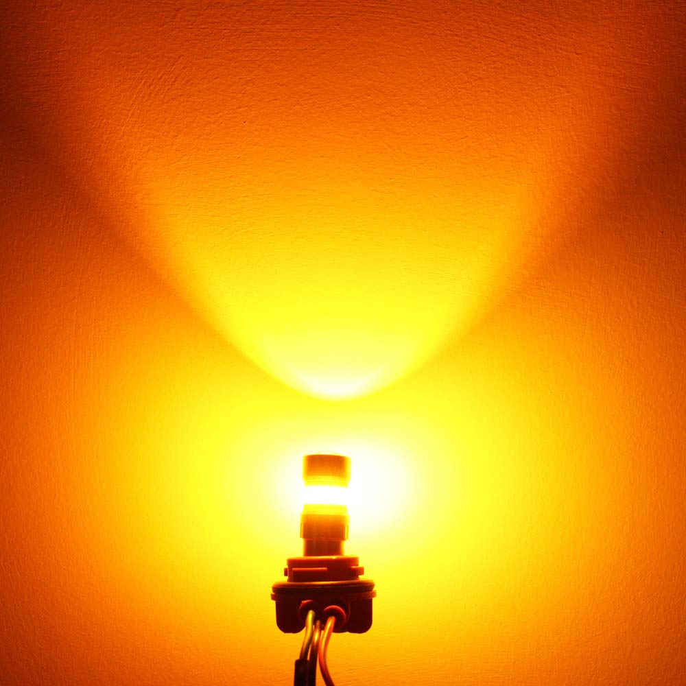 Alla Lighting 1157 LED Turn Signal Light Bulbs, 2800 lumens, Amber Yellow