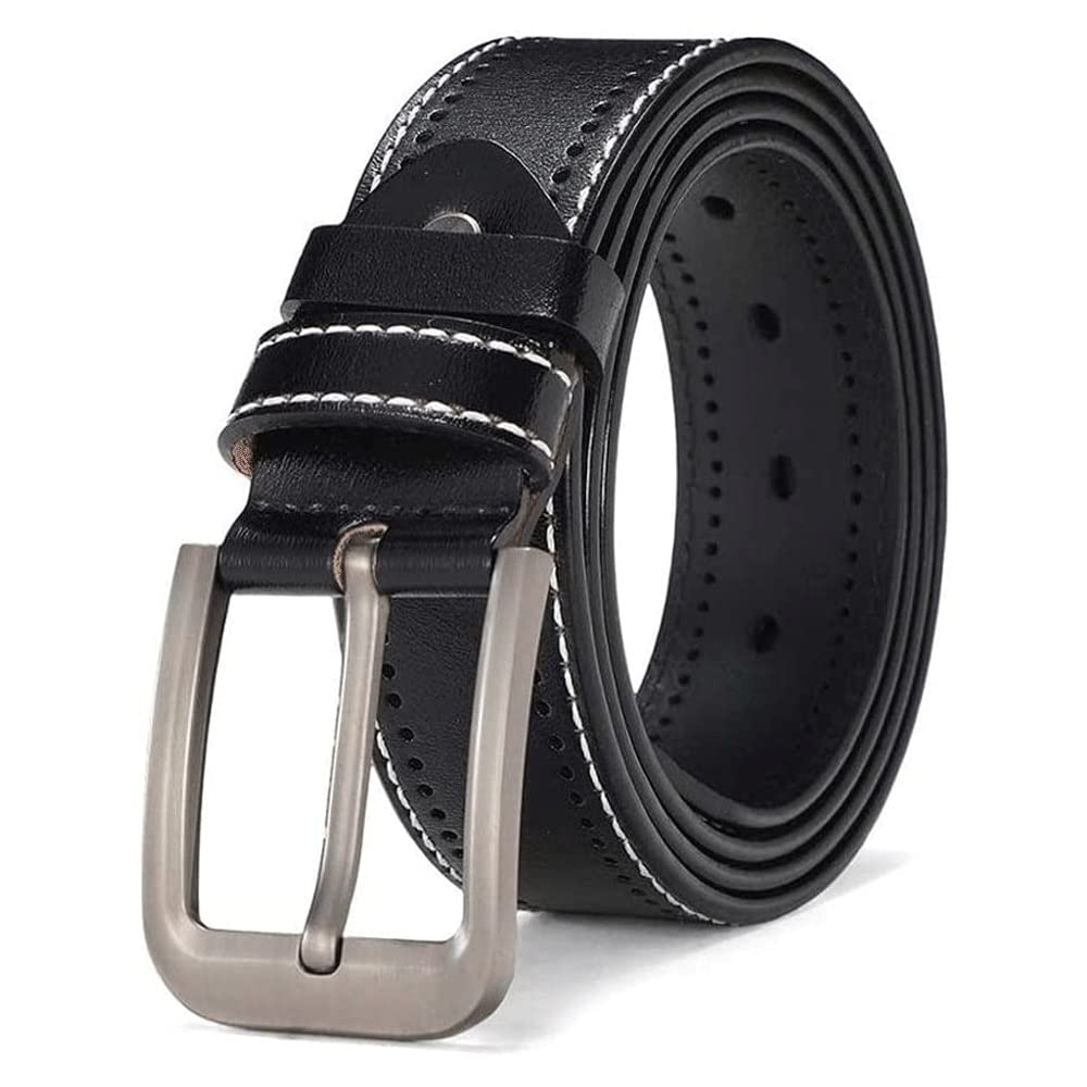 Marycan Mens Belt Leather Belt Men Male Genuine Leather Strap Luxury Pin Buckle Casual Mens Belt Color Black