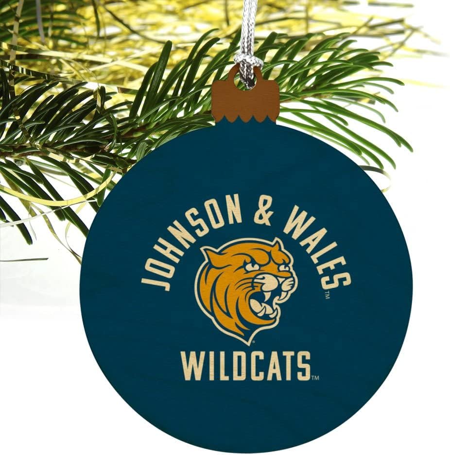 GRAPHICS & MORE Johnson & Wales University Wildcats Logo Wood Christmas Tree Holiday Ornament - Image 4