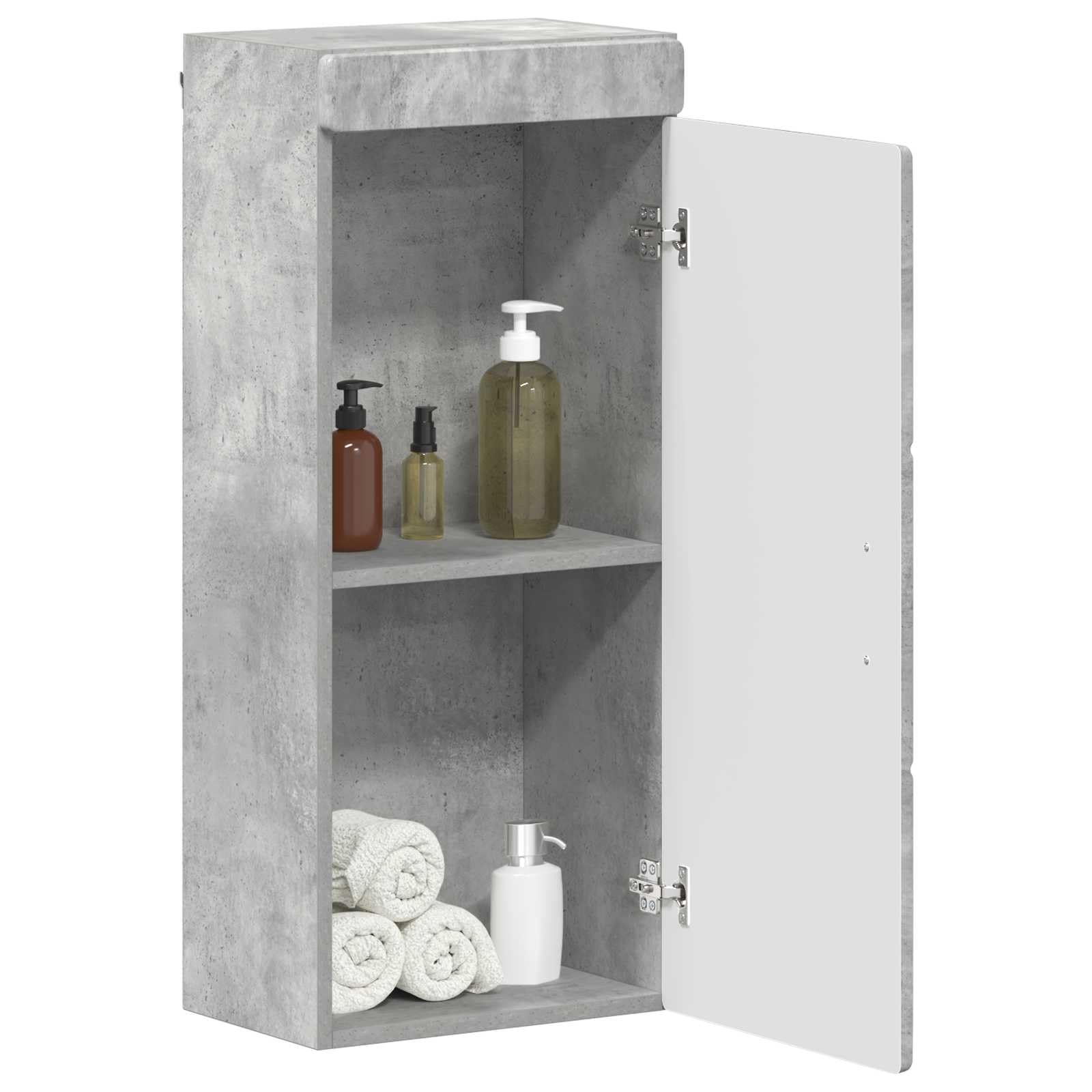 vidaXL Armoire Murale de Salle de Bain Tulum Gris béton