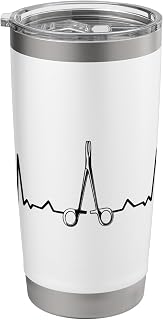 Surgeon Heartbeat Ekg Medicine Doctor Surgery Hospital Stainless Steel Insulated Tumbler
