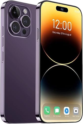 WV LeisureMaster A14 Pro Max, teléfono desbloqueado de 6+256 GB, teléfono celular Android 13.0, pantalla HD de 6.82 pulgadas, doble SIM, doble