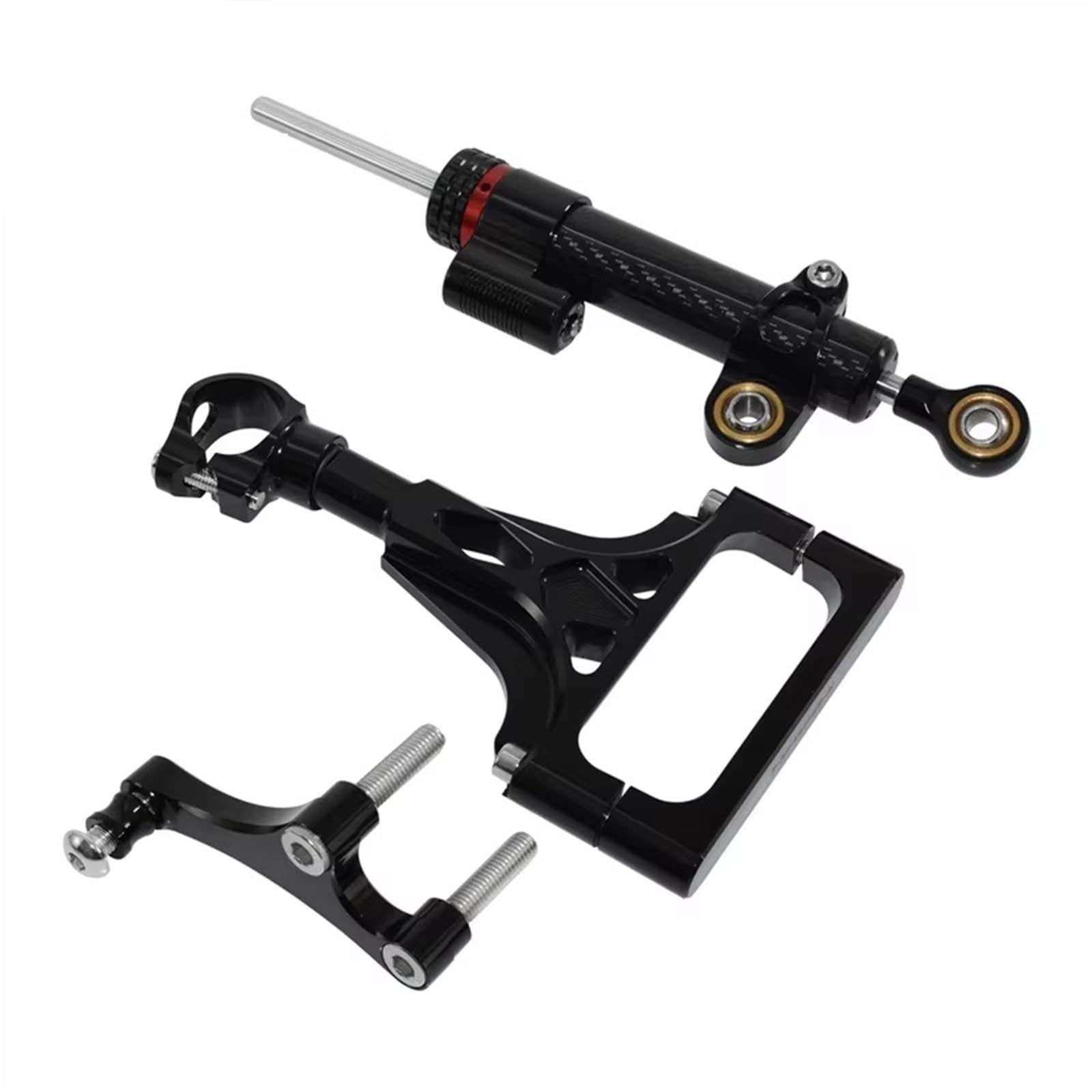 Amortiguador de Dirección Compatible con para Z750 para Z1000 2003 2004 2005 2006 2007 2008 2009 Kit De Montaje del Amortiguador De Dirección Estabilizador Soporte
