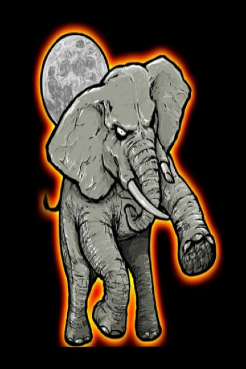 Notebook angry elephant