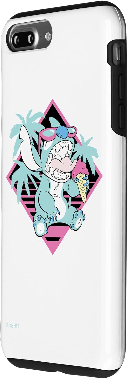 iPhone 7 Plus/8 Plus Disney Lilo and Stitch Ice Cream Retro 90s Beach Case