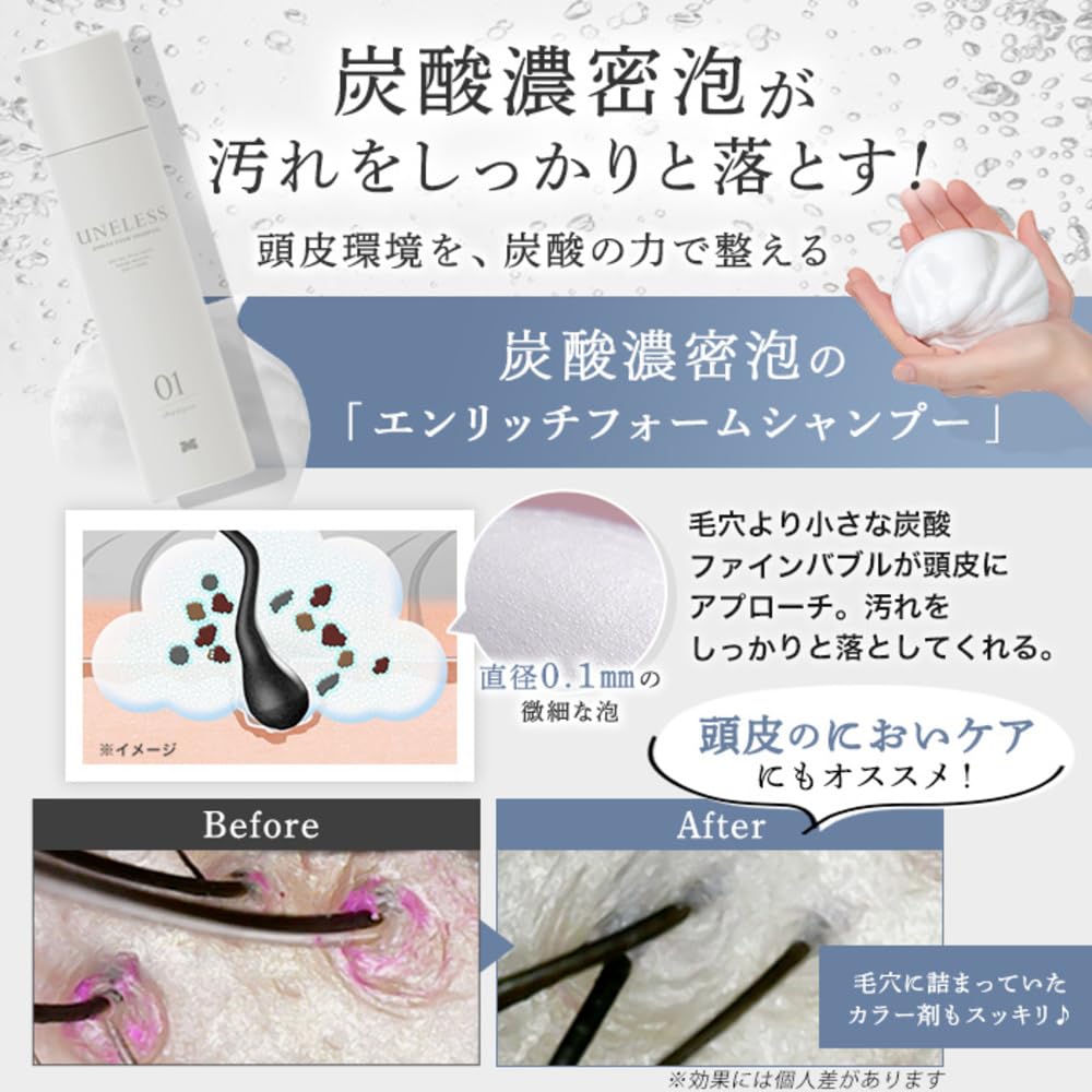 Amazon | UNELESS ウネレス 特別セット 炭酸シャンプー トリートメント