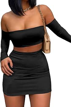 【Anyone more】Eve Mini Two-Piece Set Crowd Goes Wild Two Piece Set - Black and White – Hazel & Olive