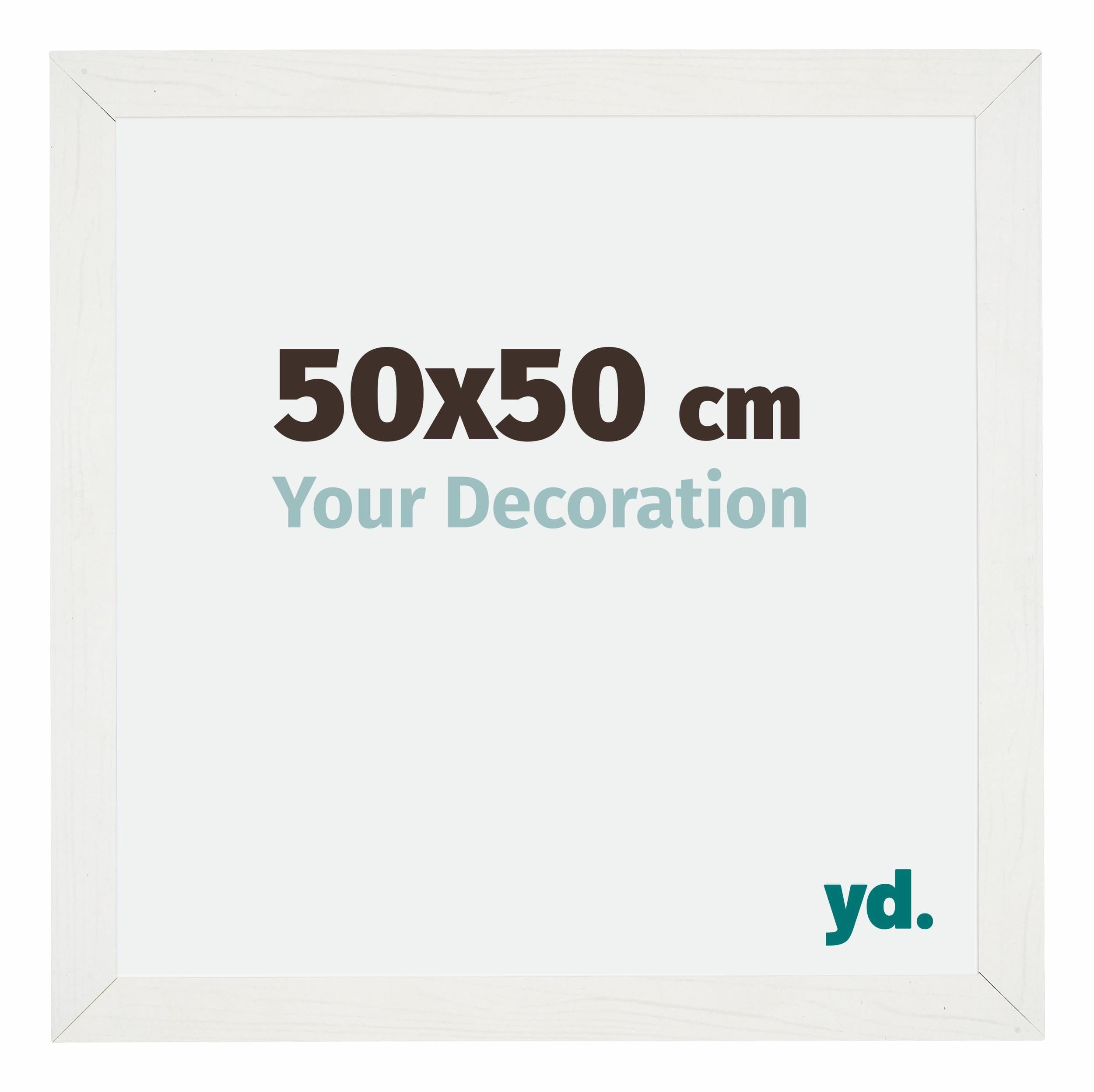 Your Decoration - Puzzle frame 50x50 - White Swept - Puzzle frame 500-1000 Pieces - MDF Photoframe - Mura
