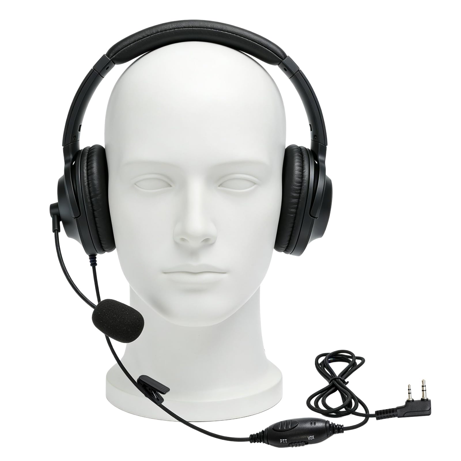Micro auricular walkie talkie manos libres para eliminar el ruido en Baofeng y Kenwood 8