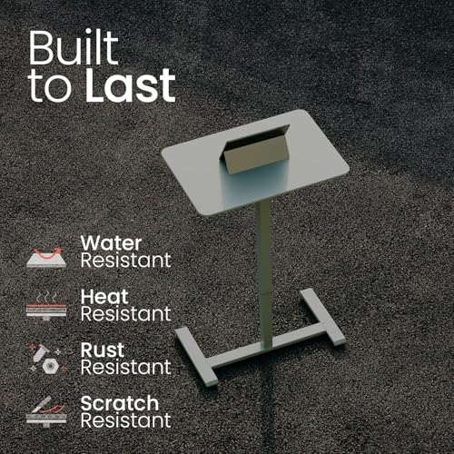 Image of TopJob ANYDESK FOLD Mobile Standing Desk, Portable with Lockable Wheels, Foldable Stand Desk, Rolling Computer Workstations, Used for Home, Couch Side Table, Bedside Table in Bed Room Kitchen