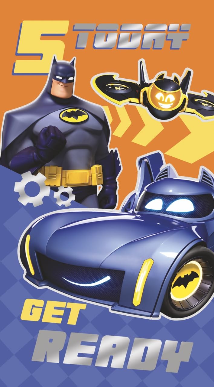 Danilo Promotions Ltd Batwheels Birthday Card, Age 5
