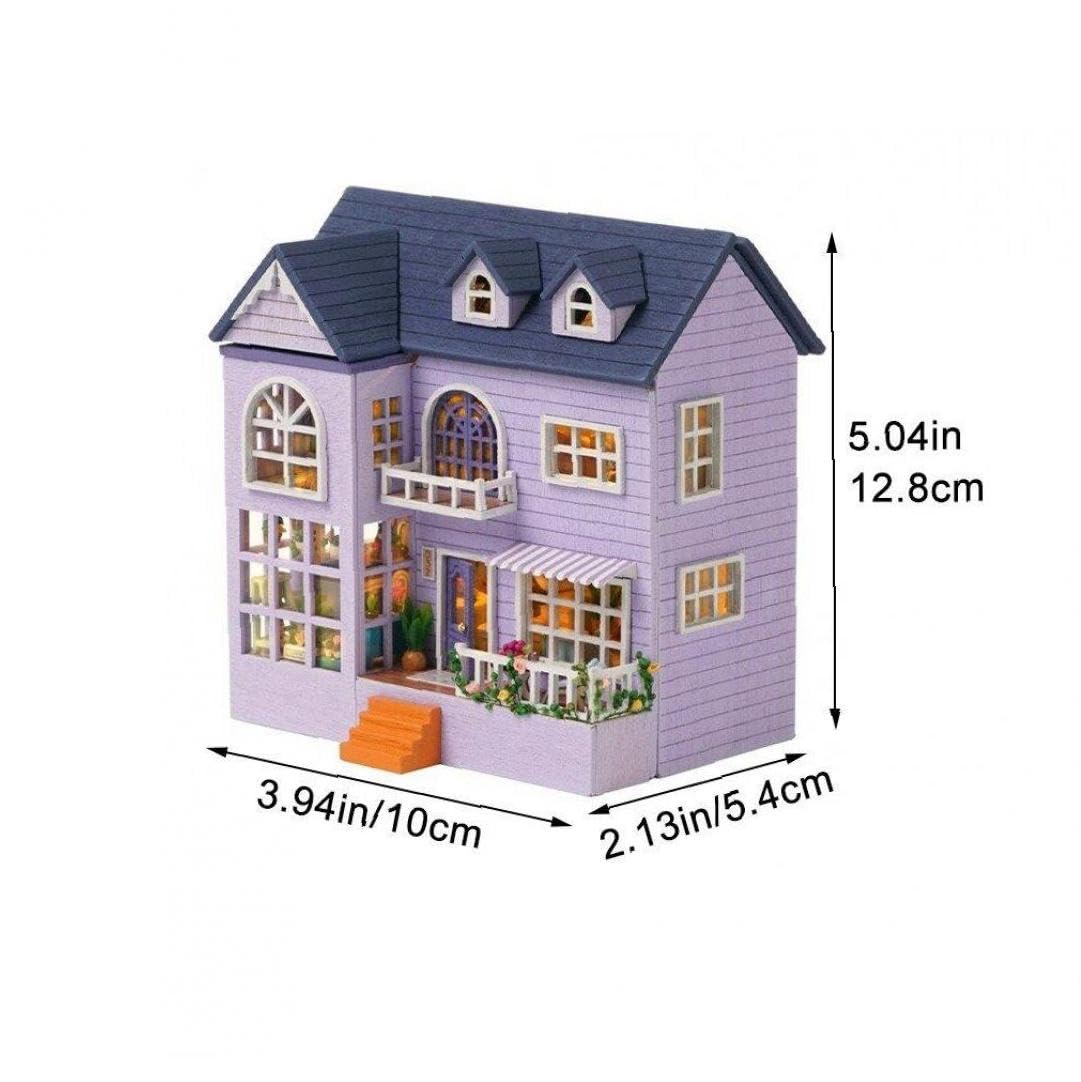Amazon.co.jp: 一軒家 ミニチュア ドールハウス diy ミニ 木製 手作り