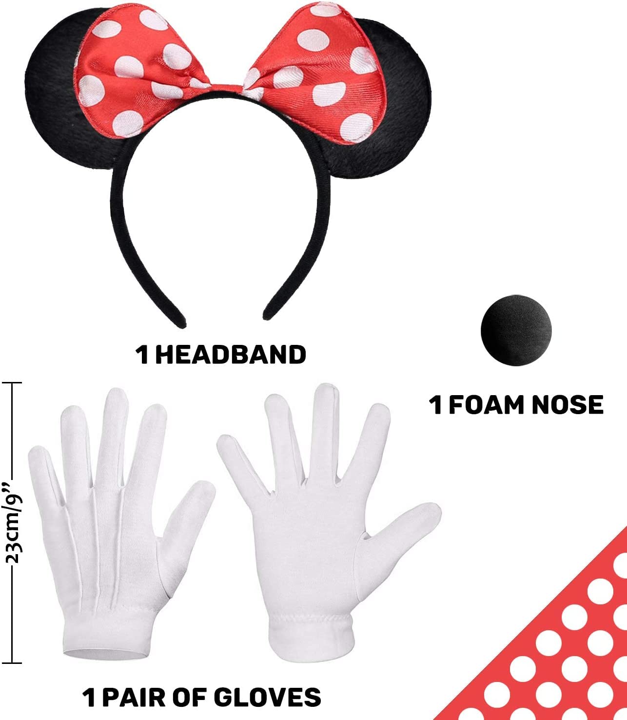 Tiefblauer Plüsch Maus Haarreif - Lustige Kopfbedeckung Für Cosplay & Mottopartys