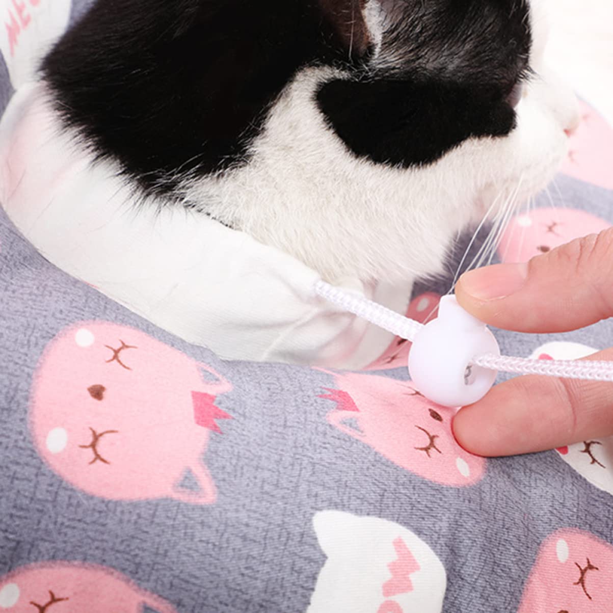 3 Pezzi Collare Per Animali Domestici Con Motivo Alla Moda - Collare Elisabettiano Per Gatti Grigio Taglia S Collare in Spugna Per La Guarigione