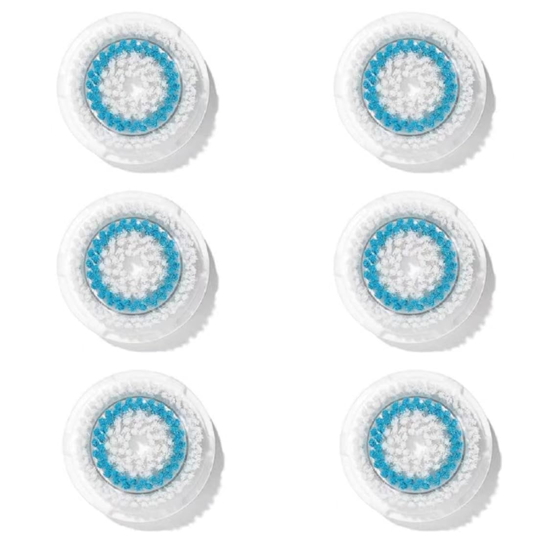 Clarisonic Facial Cleansing Brush Head Replacement for Mia 1, Mia 2, Mia Fit, Alpha Fit, Smart Profile Uplift, Deep Pore, 6 Count