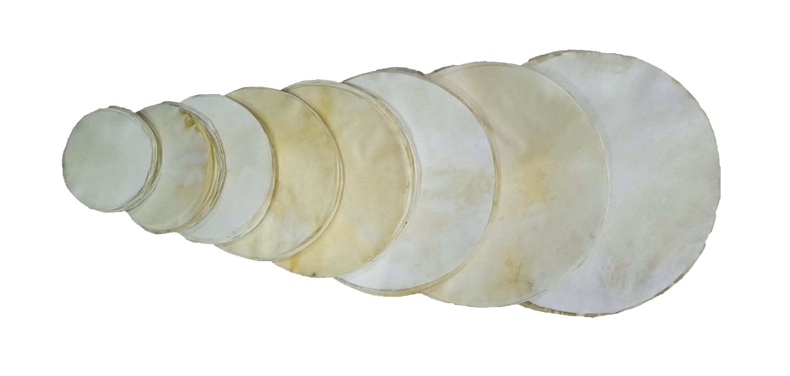 Natural Finish Ziegenfell Schlagzeugfell | Djembe, Irish Bodhran, Native Frame, Shamanic, Snare Drums, African Drum Heads 20,3 cm bis 91,4 cm (26 Zoll)