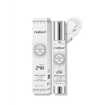 Maliao Matte Finish Face Primer - 24 Hour Long-Lasting, Oil-Free Formula for Flawless Skin