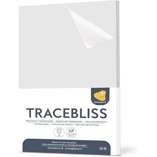 Lakeer A4 Artists Tracing Paper 50 Sheets