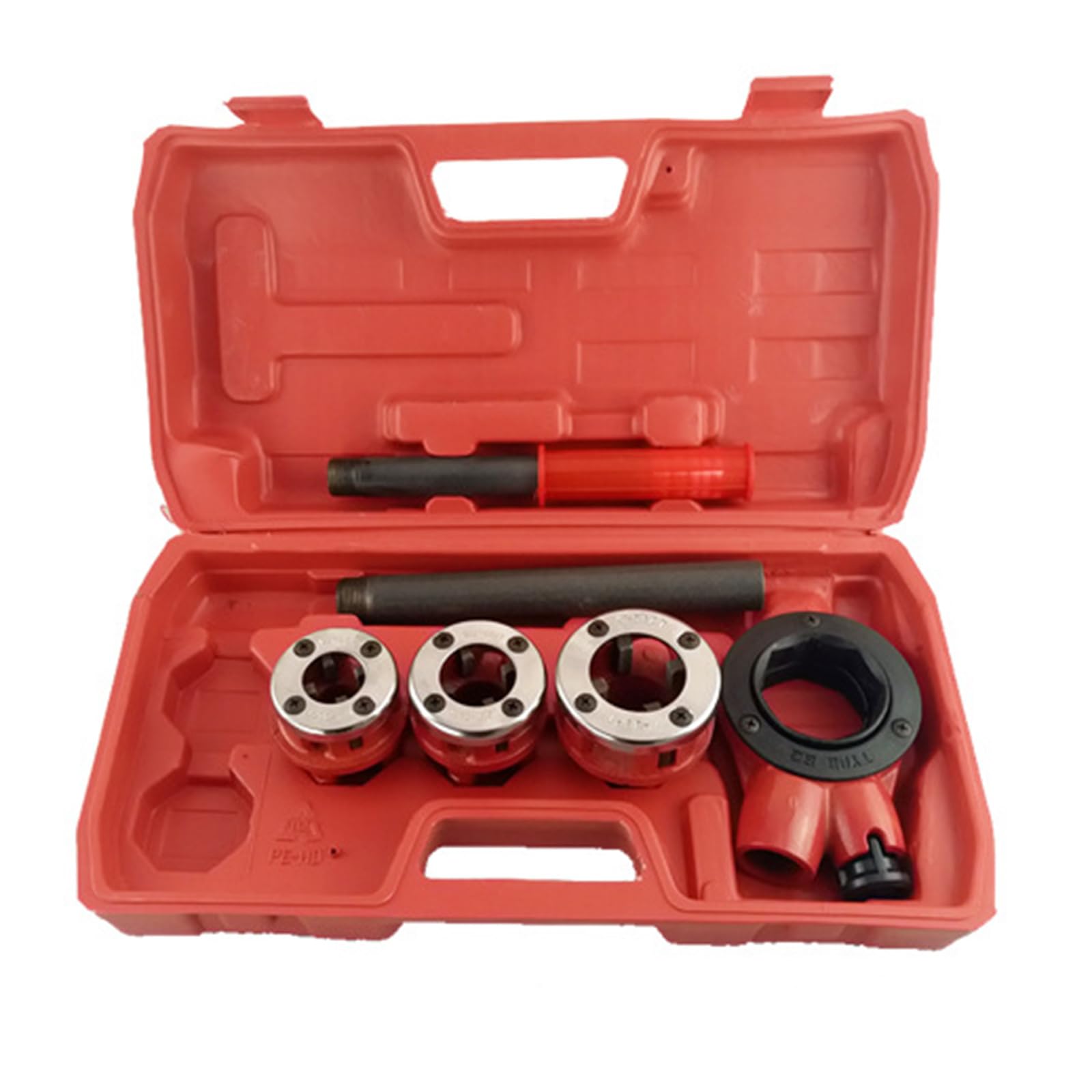 Kit de herramientas de roscado de tuberías, juego de instalación de operaciones manuales para varias herramientas de roscado manual, herramienta de fontanería profesional
