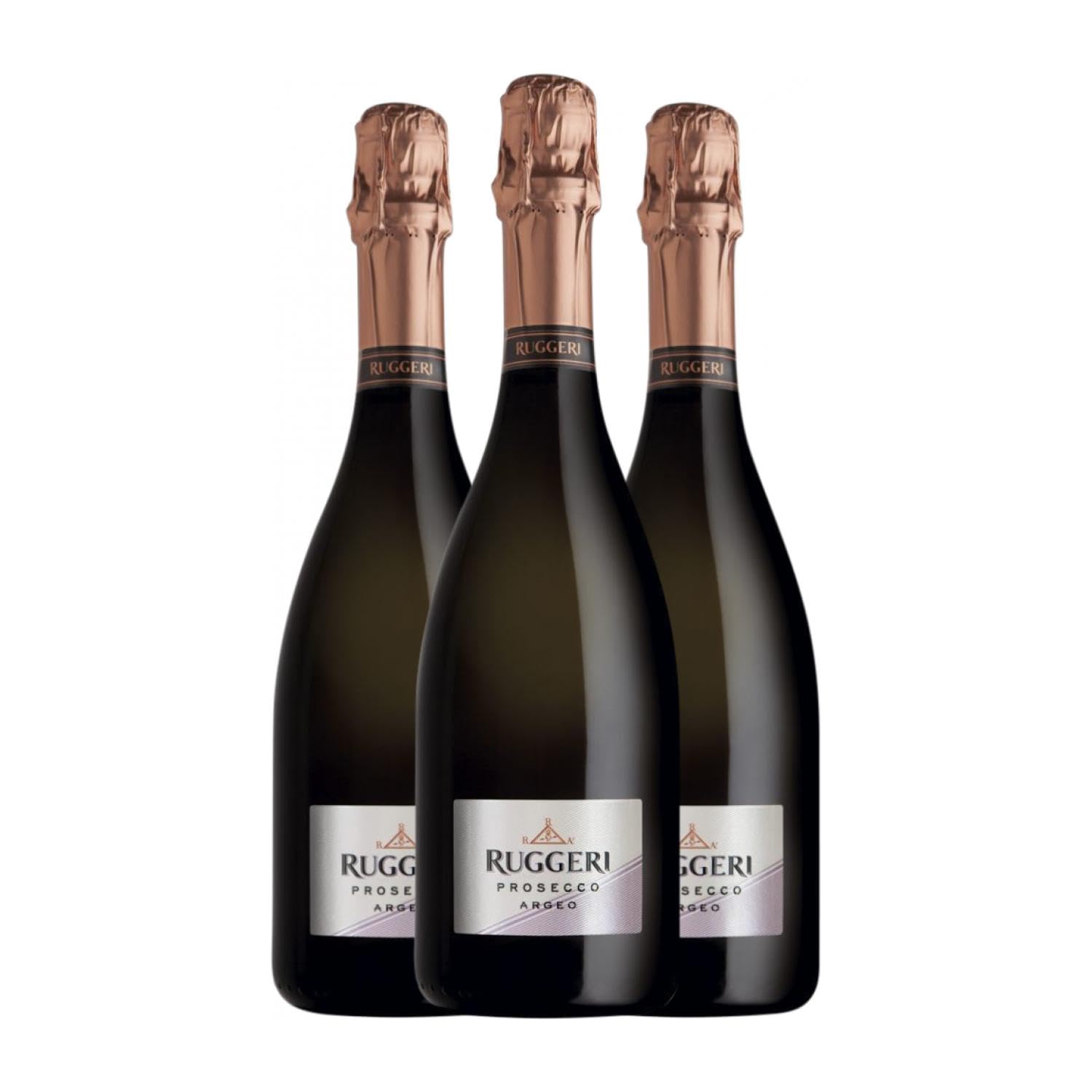 Ruggeri Argeo Glera Brut Prosecco 75 cl Espumoso blanco (Caja de 3 Botellas de 75 cl)