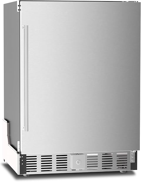 Kismile 58145RKR0 5 cu ft Beverage Cooler Silver