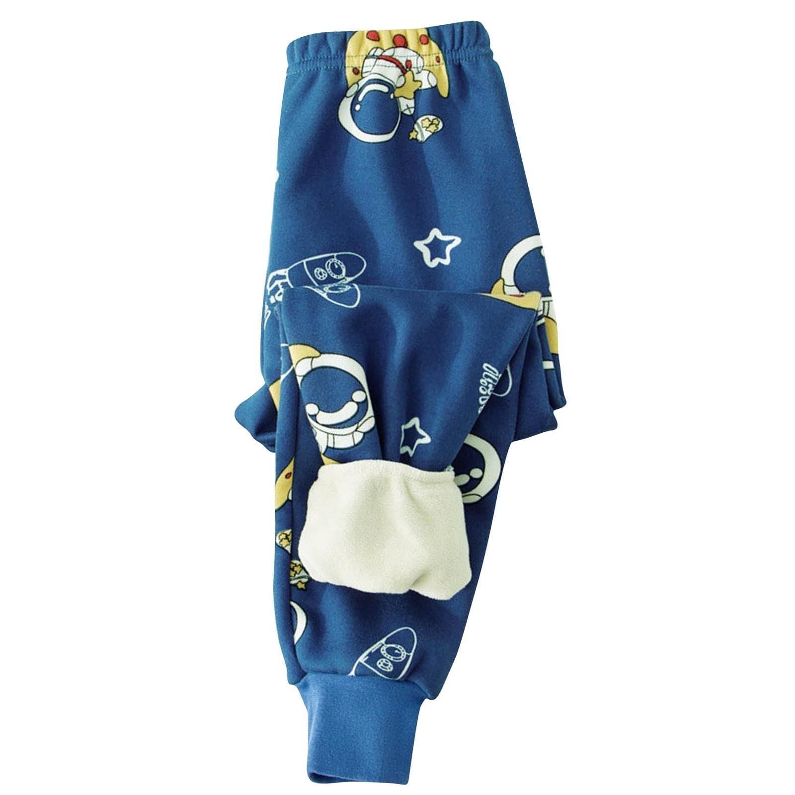 Leggings termici per bambini e bambine, foderati in pile, invernali, caldi, comodi, morbidi, casual