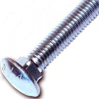 Midwest Fastener Carriage Bolts - 1/4in.-20 x 2-1/2in., Zinc-Plated Steel, Grade 2/A307, 100 Pcs, Model# 01057