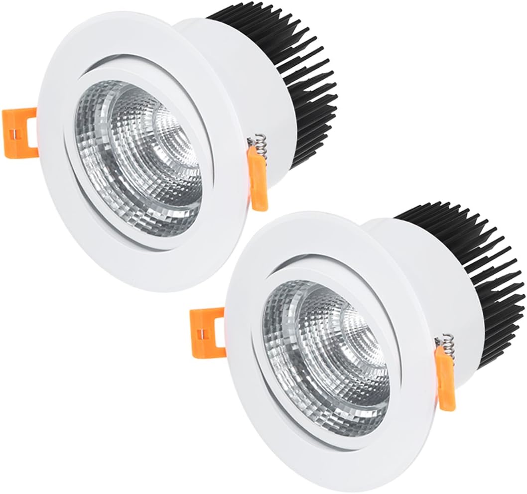 2pcs 138mm 20W 17mm Luminous COB Downlight Housing Recessed Ceiling Light Spotlight Shell (877d758a1732751d04c85c8341fabecc)
