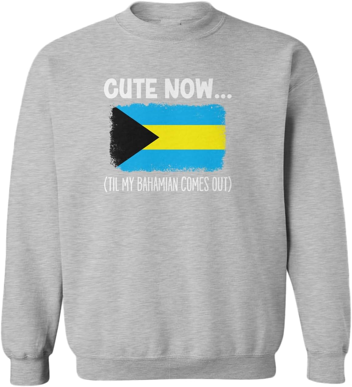Cute Now… Til My Bahamian Comes Out Toddler Fleece Crewneck Sweater