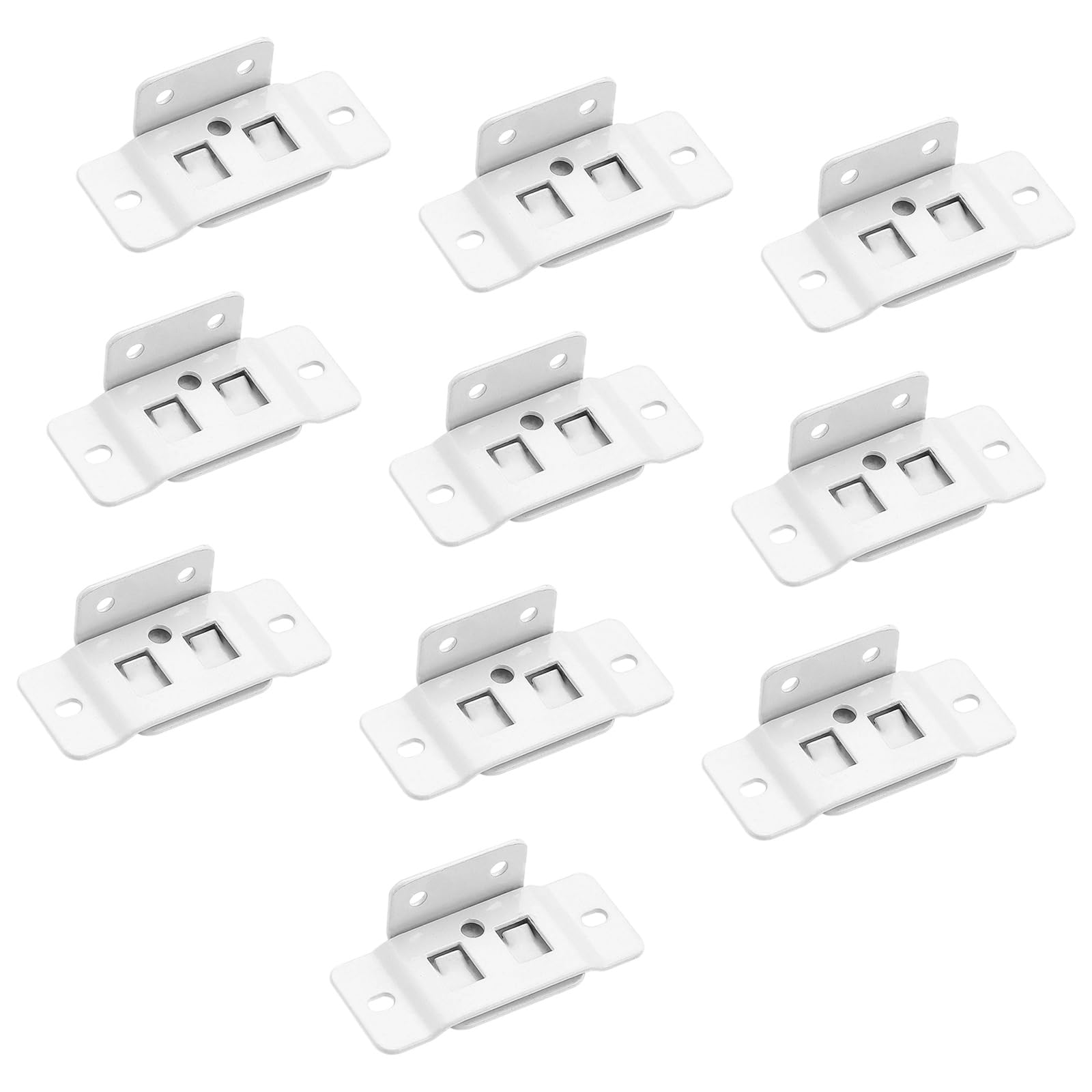 10PCS 90° Angles Iron Connectors Strong Cupboard Hardware with Not Erosion Finish Simple Installation for Household L Type Metal Brackets for Wooden Shelves Rustproof Coating Shelf Connectors