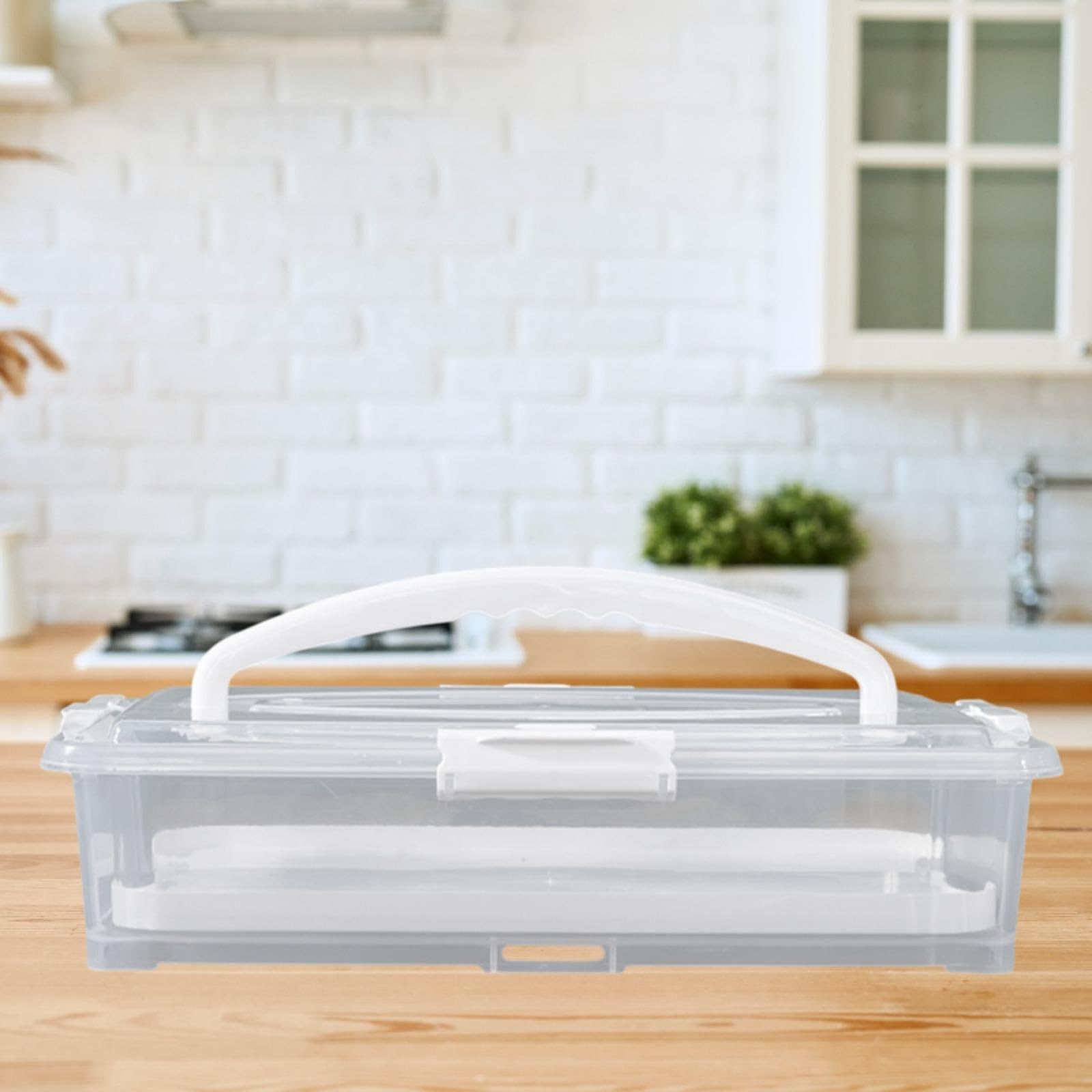 Cake Carrier Cake Transport Container with Lid Reusable Cake Stand Cake Box for Graduation Kitchen Birthday DIY Baking Muffin