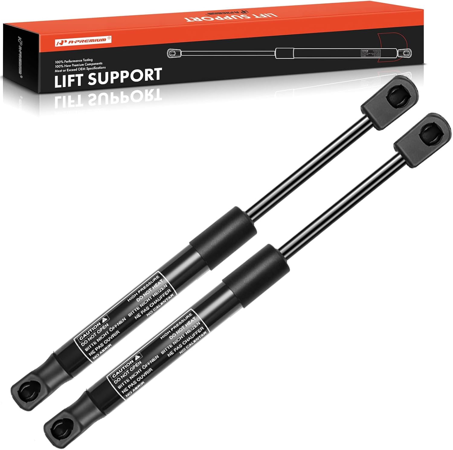 A-Premium Tailgate Rear Trunk Lift Supports Shock Struts Compatible with Select Subaru and Scion Models- BRZ 2013-2020/2022-2023, FR-S 2013-2016, Coupe, Without Spoiler -Replace# 57522CA001 (2-PC Set)