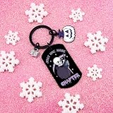 UYBEPU Book Accessories Keychain Book Lovers Gifts Goth Bookish Gifts for Books Lovers Just One More Chapter Reading Books Club Gift for Readers Librarian Gift for Bookworm Skull Keychain