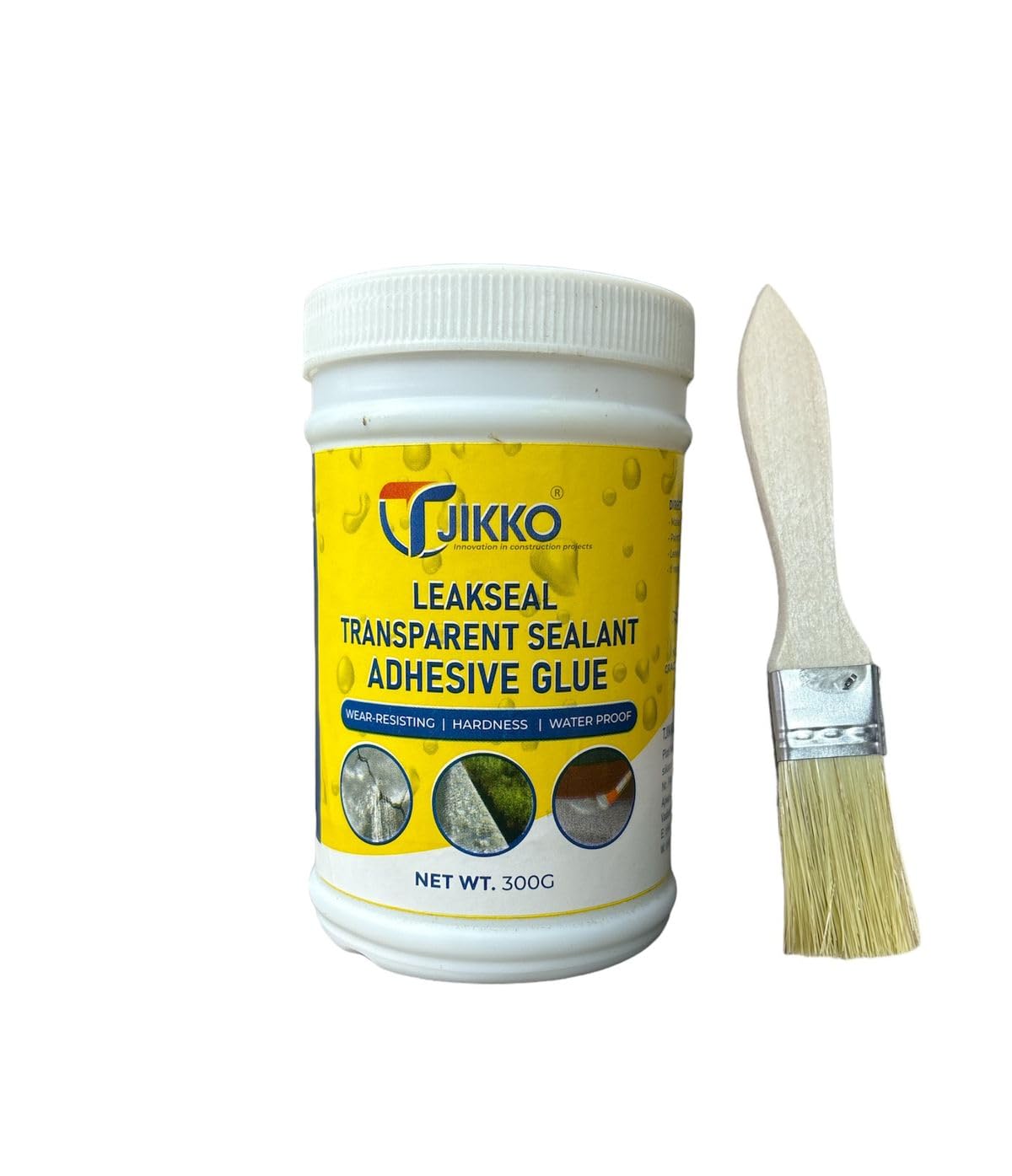 Tjikko LeakSeal Sealant 300gm Transparent Waterproof Glue for Roof, Pipe, Wall, Tiles, windowsills, flashings, sanitary Leakage (B0D8W9B4DJ) Amazon Price History, Amazon Price Tracker