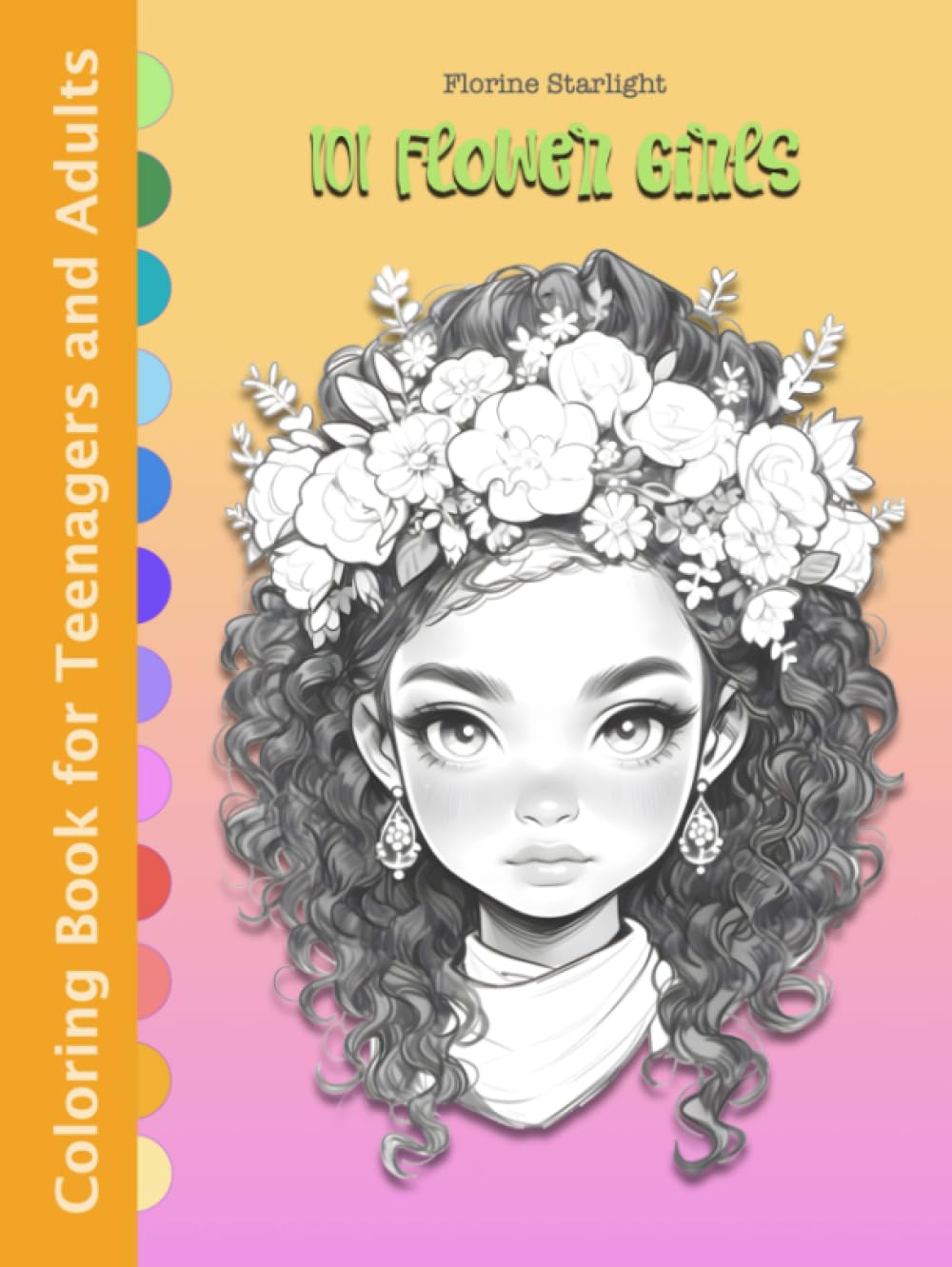 Livre de coloriage Flower Girls pour libérer l'esprit du stress et de l'anxiété