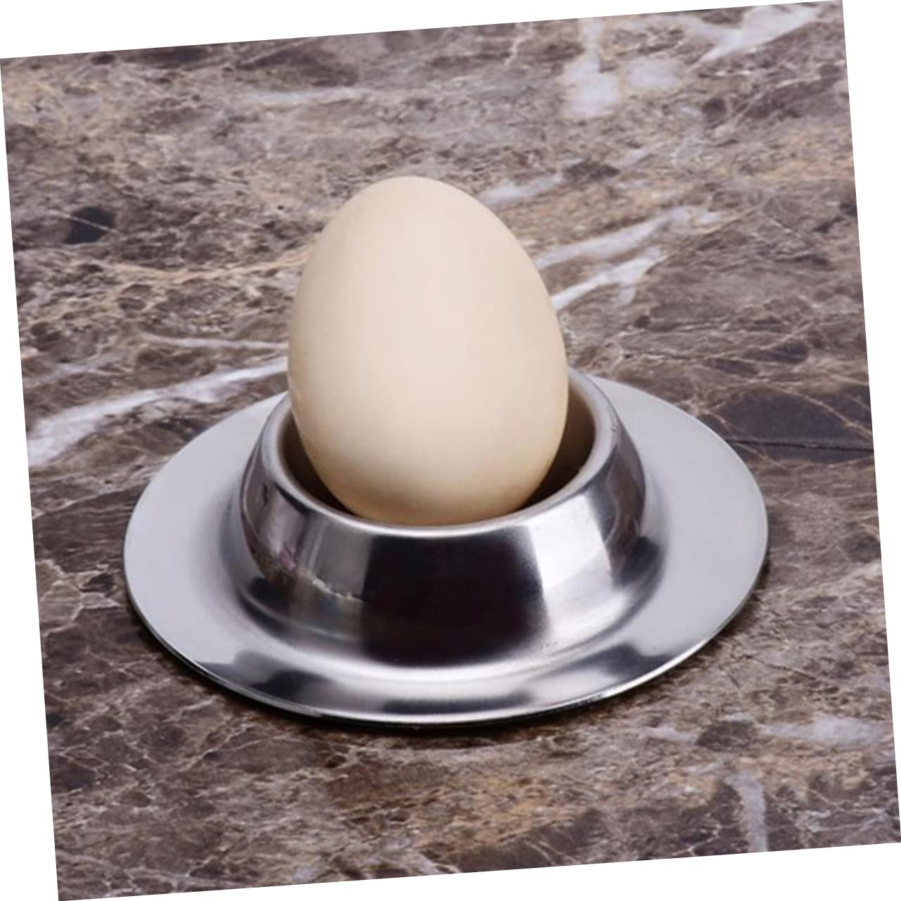 2 Portauova In Acciaio Inox, Per Uova Sode E Alla Coque, Diametro 4.5 Cm, Moderni E Resistenti, Regalo Utile - 3