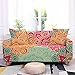 Pokrowiec na sofę 2-osobowa pomarańczowy fuksja turkusowy pokrowiec na sofę miękki spandeks pokrowce na kanapę stretch pasuje do wszystkiego ochraniacze na sofę od zwierząt domowych nowoczesne uniwersalne grube pokrowce na sofę regulowane pokrowce na sofę