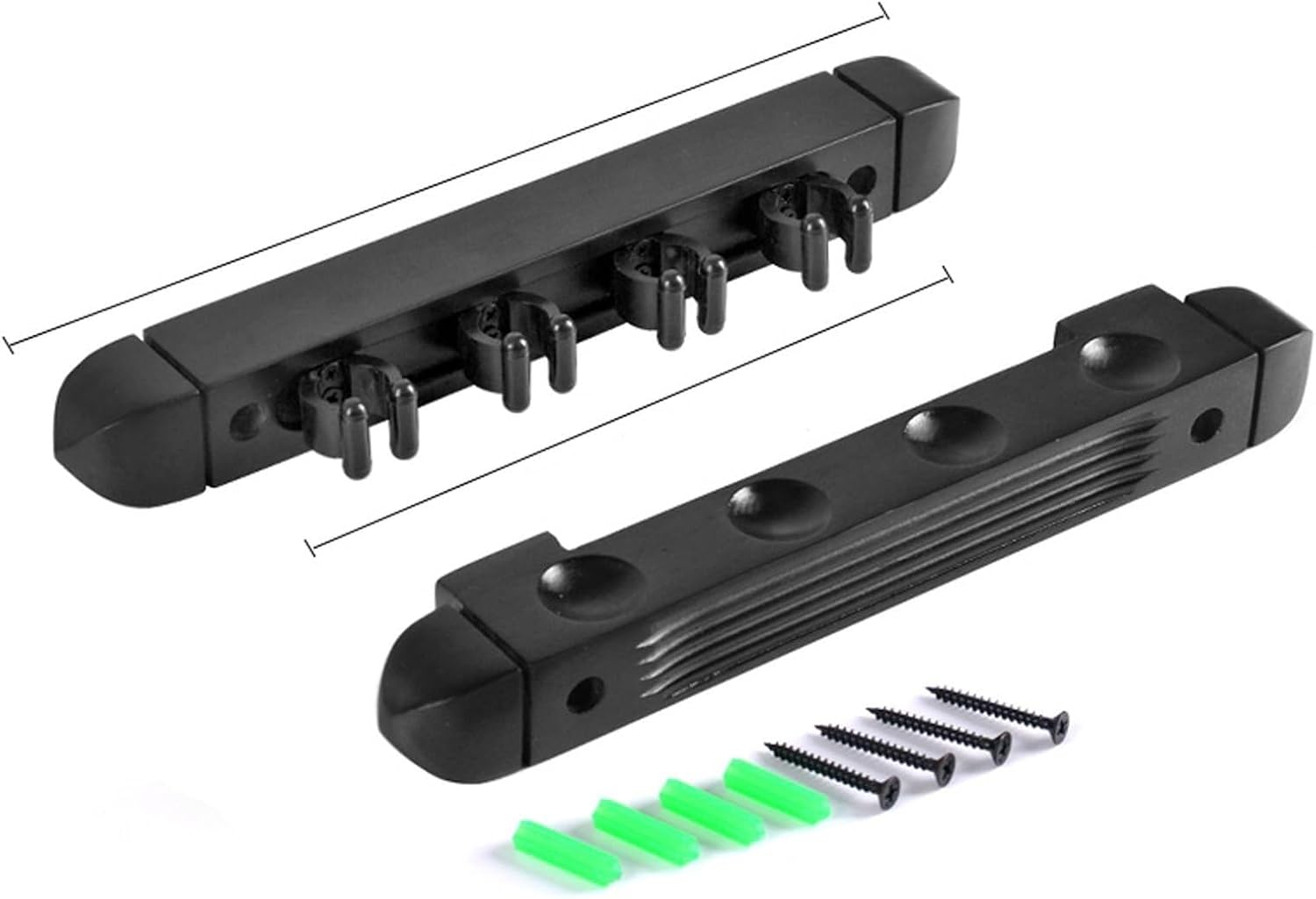 Wall Mounted Pool Cue Rack – Solid Wood Billiard Cue Holder, 4-Hole, Stylish Wall Organizer for Home & Clubs(Type A,8 holes)