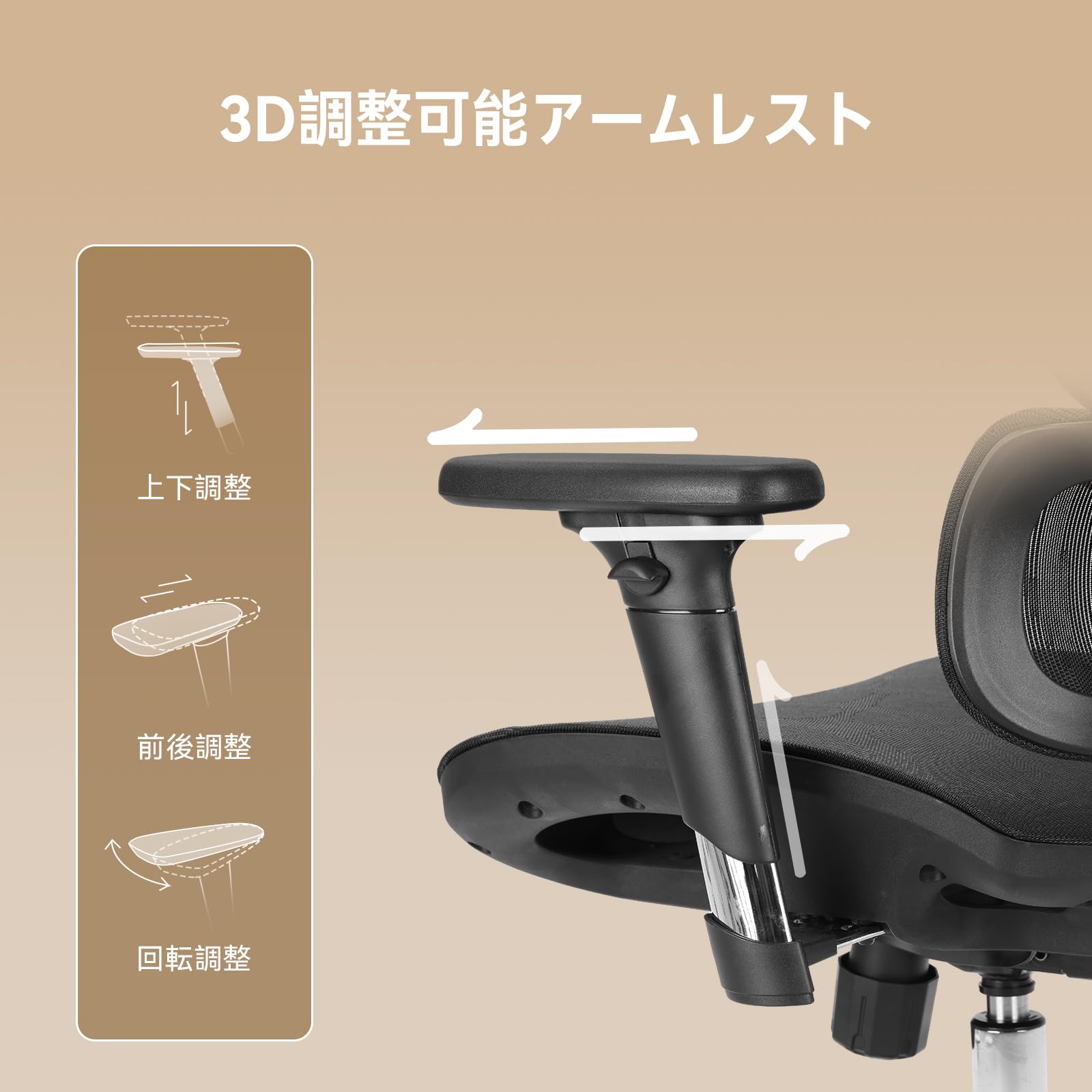 Amazon | SIHOO M56B オフィスチェア 人間工学 椅子 疲れない デスク 