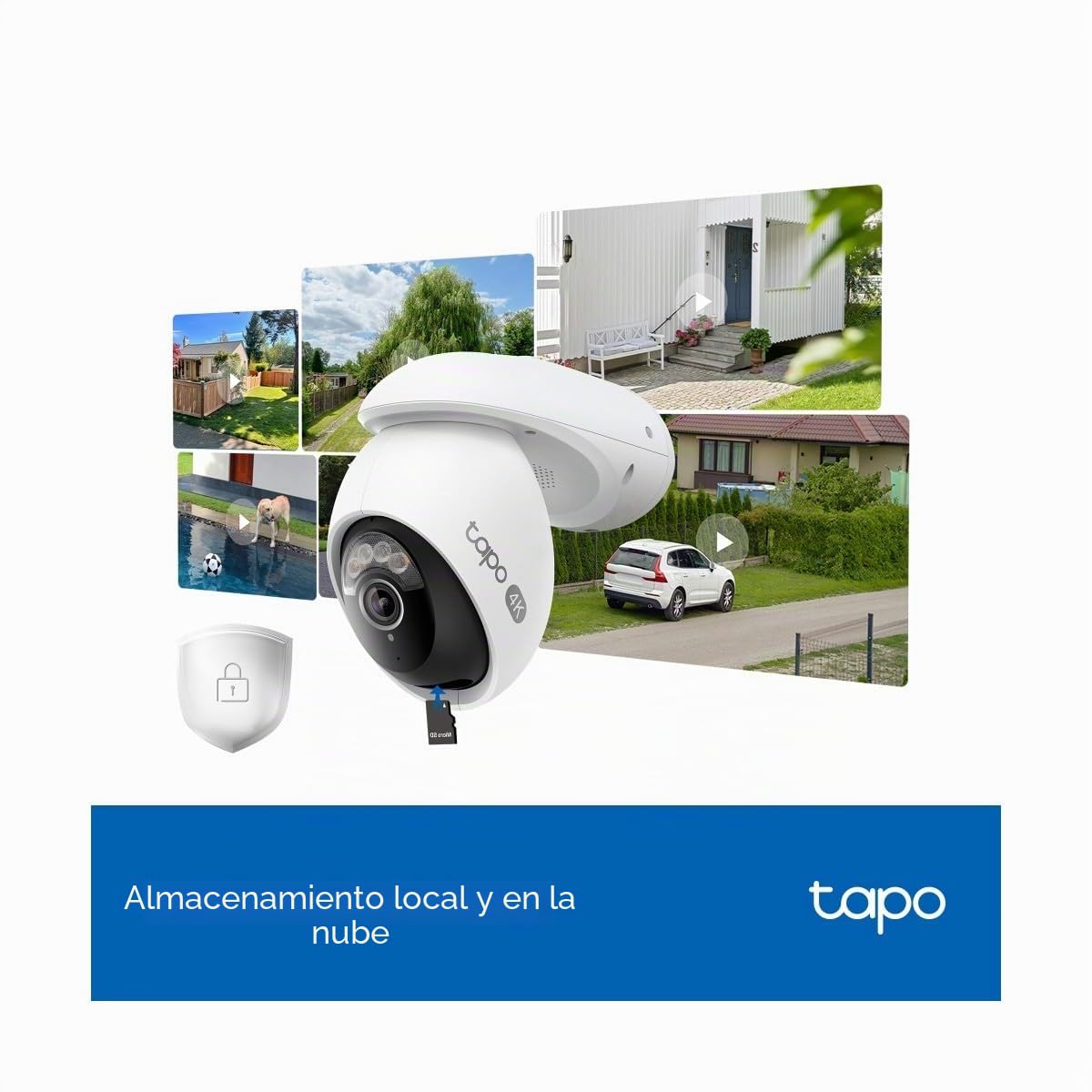 TP-Link Tapo TC46 cámara de vigilancia Esférico Cámara de seguridad IP Interior y exterior 3840 x 2160 Pixeles Techo/Pared/Poste